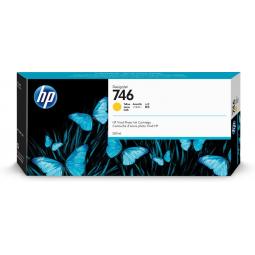 Cartucho de tinta amarilla hp designjet 746 de 300 ml