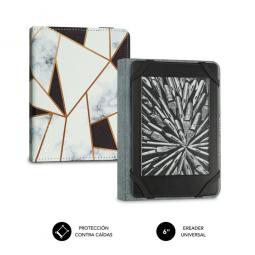 Funda subblim clever ebook case 6pulgadas marmol negro