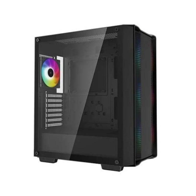 Caja ordenador gaming deepcool atx cc560 v2 argb cristal templado negro