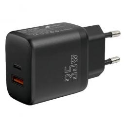 Cargador de pared leotec lecsph35w2k 35w usb tipo a - usb tipo c