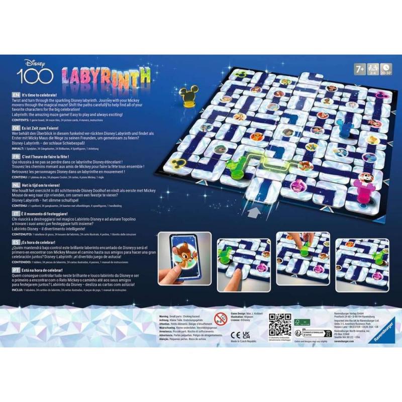 Juego de mesa ravensburger labyrinth disney 100th anniversary