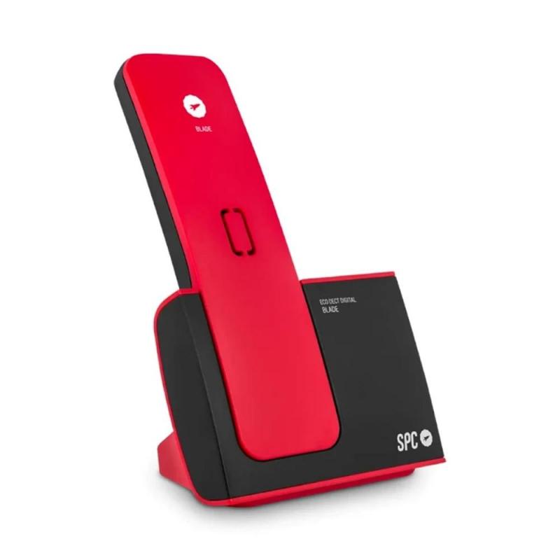 Telefono fijo inalambrico spc dect blade rojo