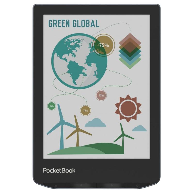 Libro electronico ebook pocketbook verse pro color ereader 6pulgadas 16 gb stormy sea