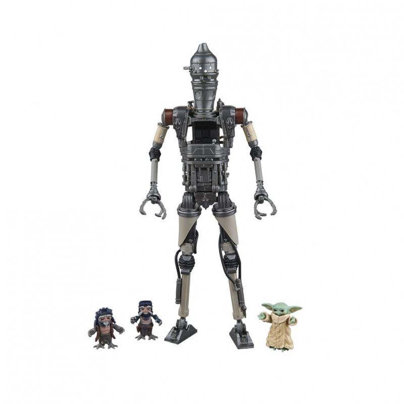 Figura hasbro star wars: the mandalorian the black series ig - 12 & grogu