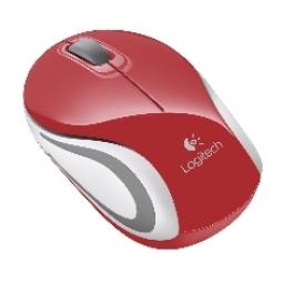 Mouse raton logitech m187 optico wireless inalambrico rojo 2.4ghz mini - Imagen 1