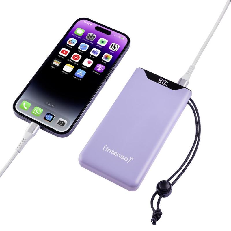 Powerbank intenso f10000 lila 10000 mah