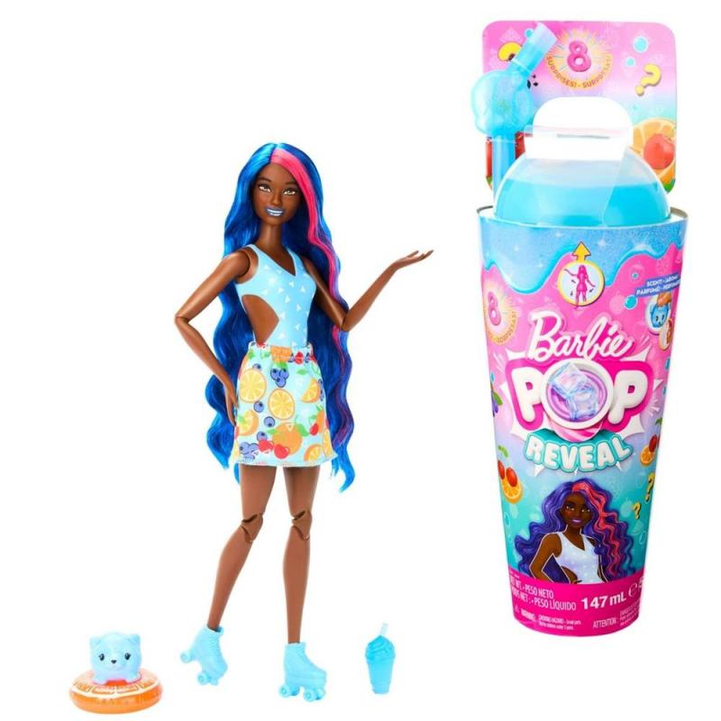 Muñeca barbie pop reveal mattel aroma de frutas ponche de frutas