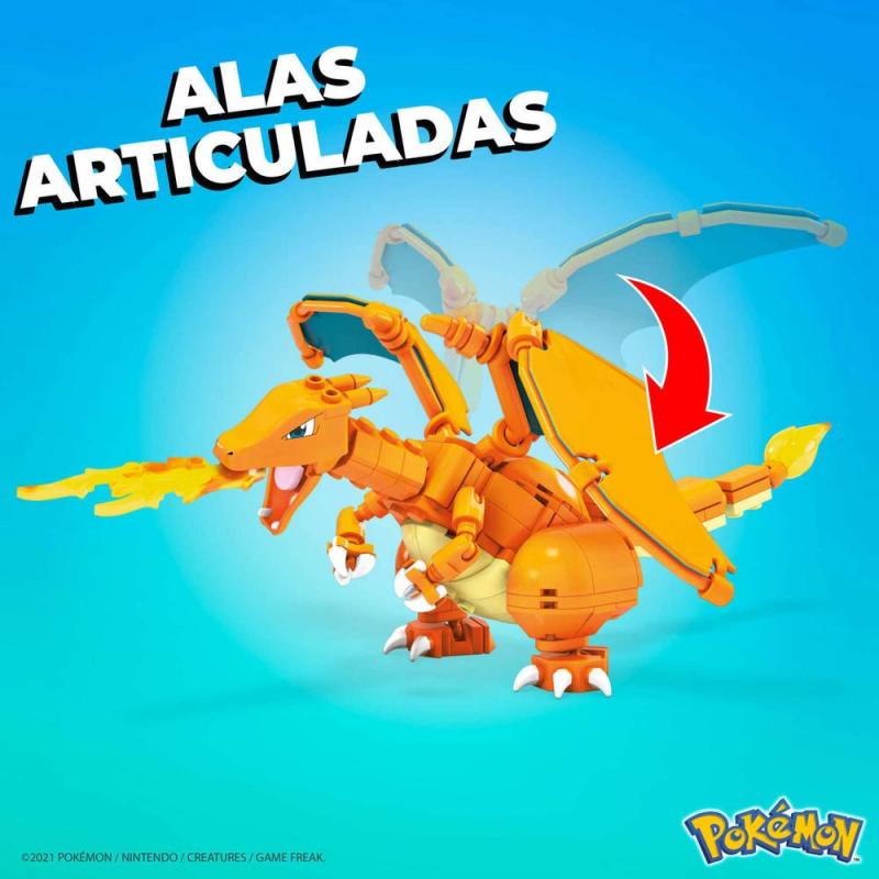 Figura mattel mega construx pokemon charmander evolution