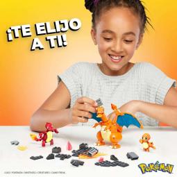 Figura mattel mega construx pokemon charmander evolution