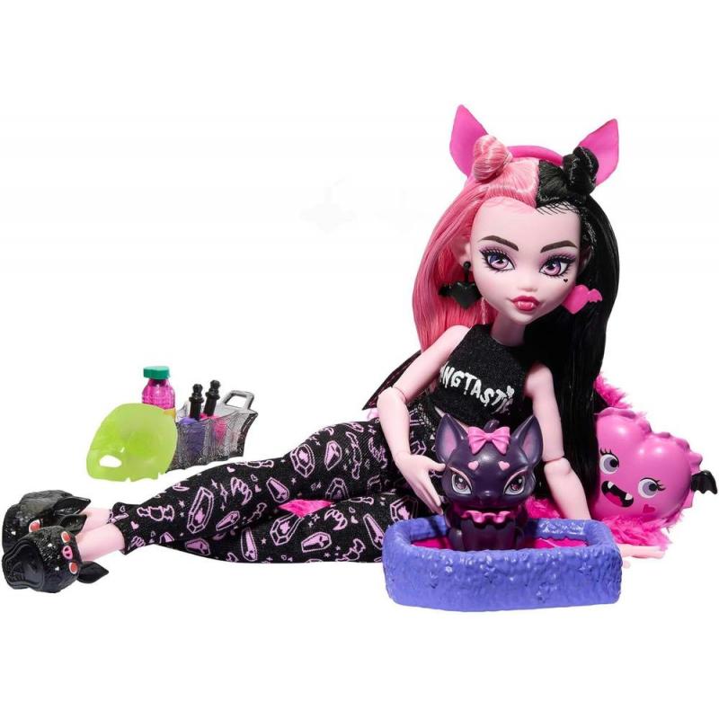 Muñeca mattel monster high fiesta de pijamas y mascotas