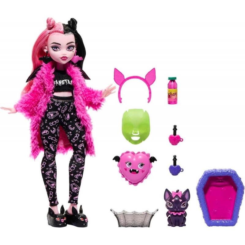 Muñeca mattel monster high fiesta de pijamas y mascotas