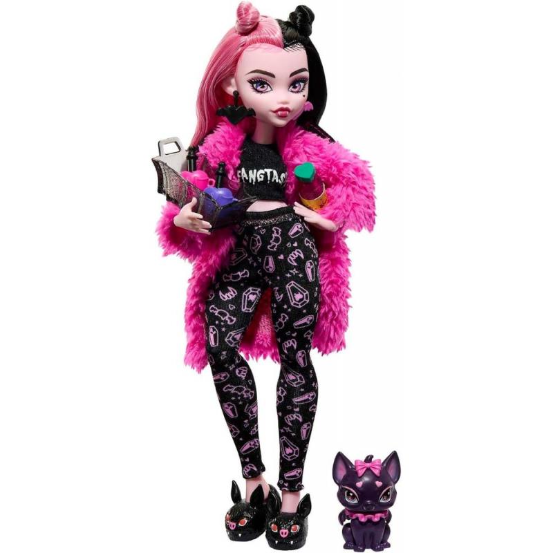 Muñeca mattel monster high fiesta de pijamas y mascotas