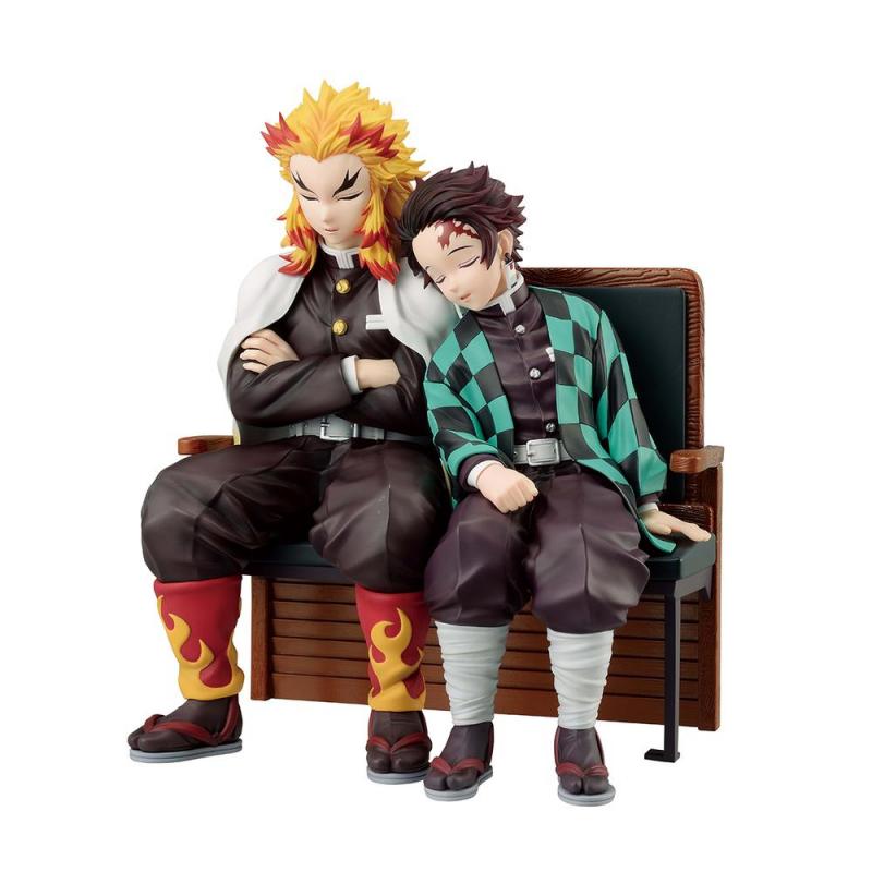 Figura ichbansho demon slayer kimetsu no yaiba tanjiro & rengoku (locus)