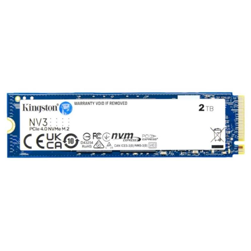 Disco duro interno ssd kingston nv3 2tb m.2 nvme pcie 4.0