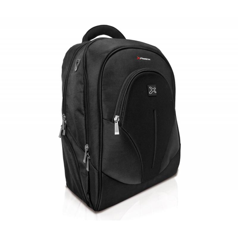 Mochila portatil phoenix phoxford  hasta 17.3pulgadas - ultrabook - netbook - tablet - nylon - acolchado -  con bolsillo interio