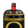 Altavoz rumbleboss xl phoenix 160w rms batería 7000 mah función karaoke 2 microfonos inalambricos incluidos