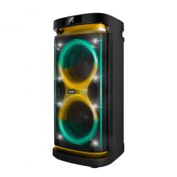 Altavoz rumbleboss xl phoenix 160w rms batería 7000 mah función karaoke 2 microfonos inalambricos incluidos