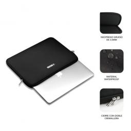 Funda subblim business laptop sleeve neoprene v2 para portatil 15.6pulgadas negro