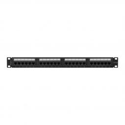 Patch panel lanberg 24 puertos 1u cat.6a utp 19pulgadas negro