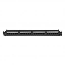 Patch panel lanberg 24 puertos 1u cat.6a utp 19pulgadas negro