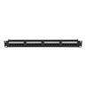 Patch panel lanberg 24 puertos 1u cat.6a utp 19pulgadas negro