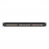 Patch panel lanberg 24 puertos 1u cat.6a ftp 19pulgadas negro