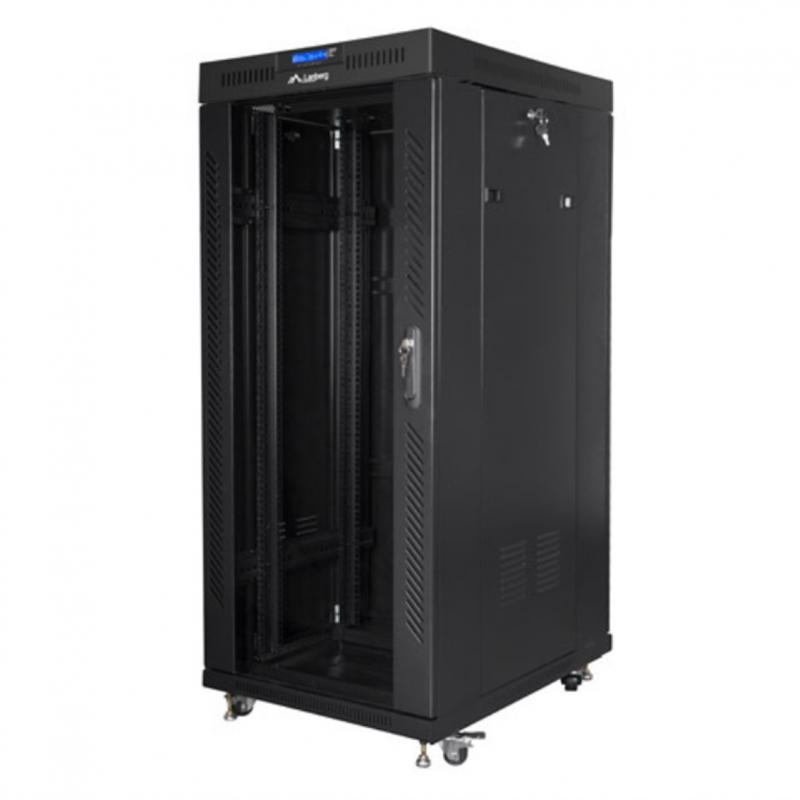 Armario lanberg rack 19pulgadas 22u 800x1000 negro