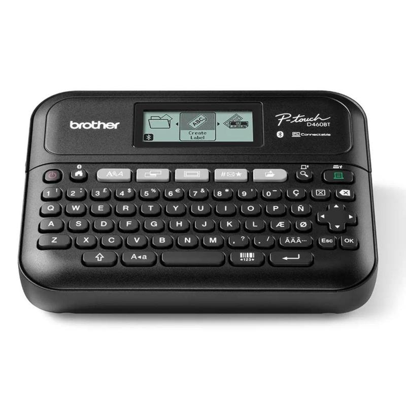 Rotuladora brother pt - d460btvp lcd -  2 lineas -  teclado qwerty -  corte de cinta manual