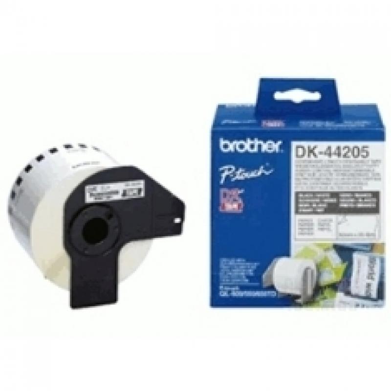 Etiquetas cinta continua brother dk44205 papel blanca removible dk44205 12mm ql - 560 ql - 570 ql - 580n ql - 1050 ql - 1060n - 