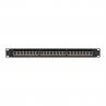 Patch panel lanberg 24 puertos 1u cat.7 ftp 19pulgadas negro