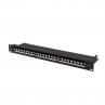 Patch panel lanberg 24 puertos 1u cat.7 ftp 19pulgadas negro