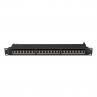 Patch panel lanberg 24 puertos 1u cat.7 ftp 19pulgadas negro