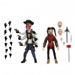 Pack 2 figuras neca puppet master ultimate six shooter & jester