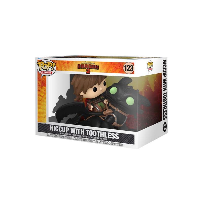 Funko pop rides deluxe: como entrenar a tu dragon hiccup con desdentado