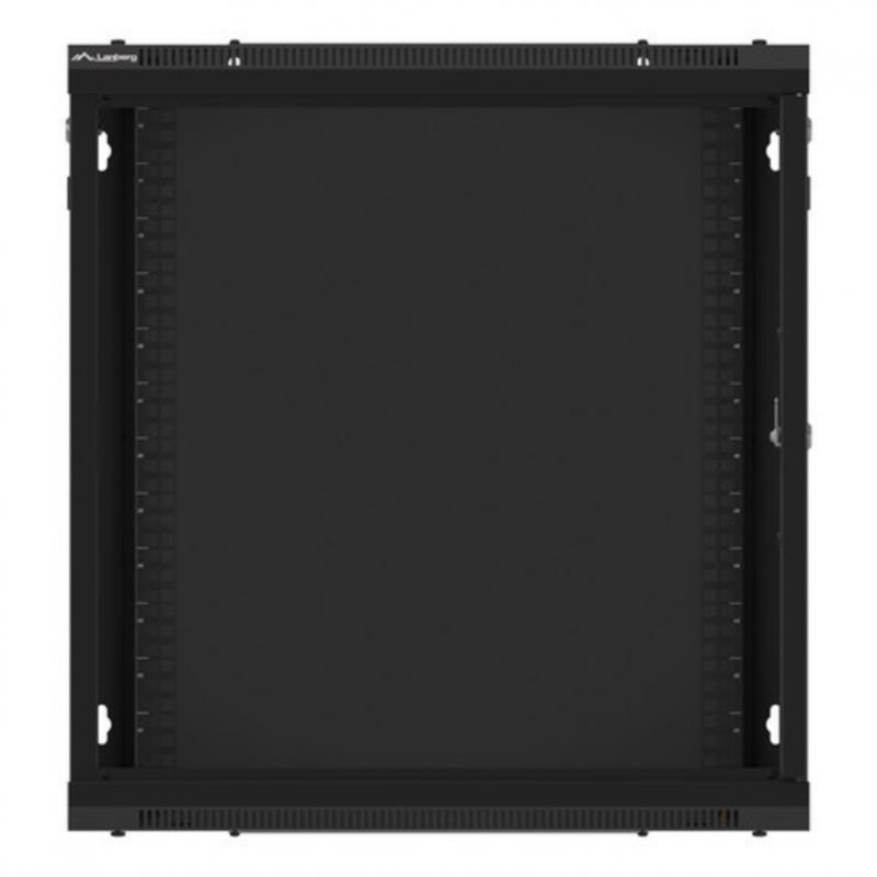 Armario lanberg mural rack 19pulgadas 12u -  600x450 negro