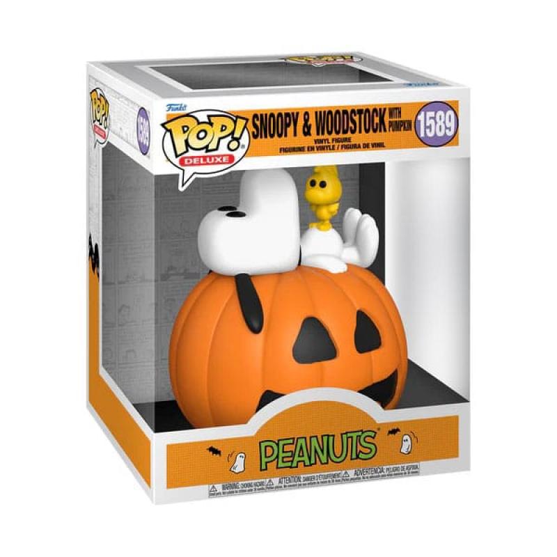 Funko pop peanuts snoopy & woodstock with pumpkin