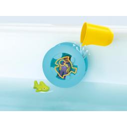 Playmobil junior aqua: rueda de agua con bebé tiburón