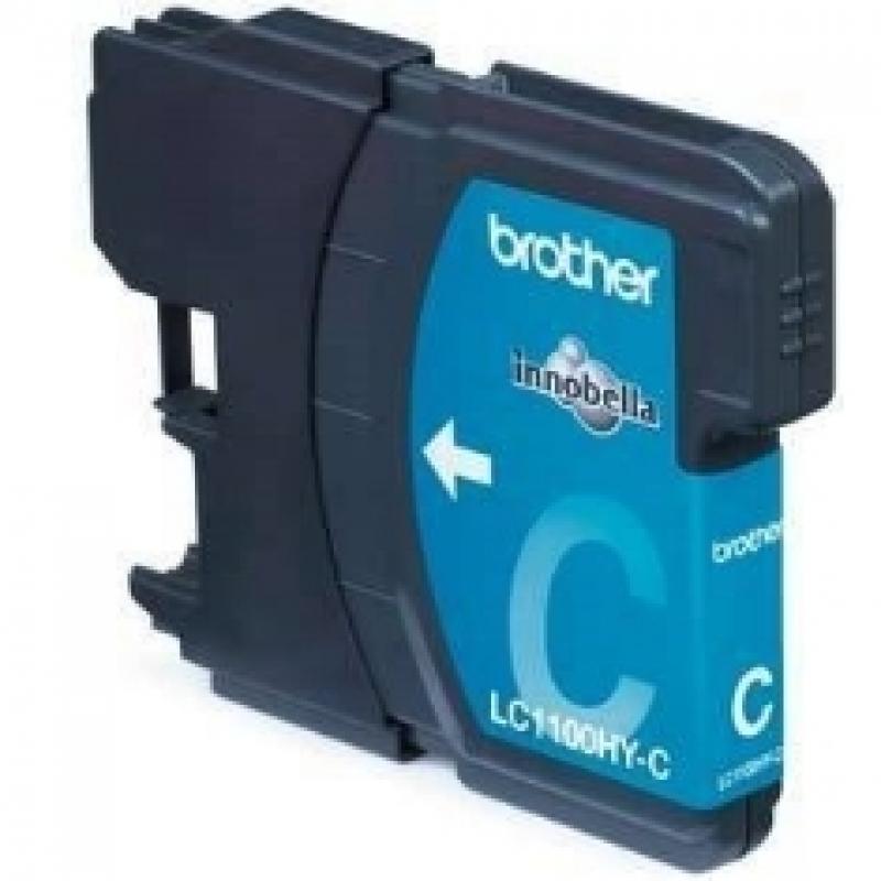 Cartucho tinta brother lc1100c cyan 750 paginas mfc5890cn -  dcp6690cw -  mfc6490cw -  mfc6890cdw - Imagen 1