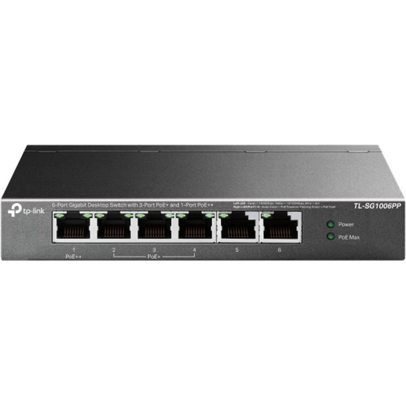 Switch tp - link tl - sg1006pp 6 puertos