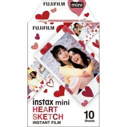 Pelicula fujifilm para instax mini heart sketch