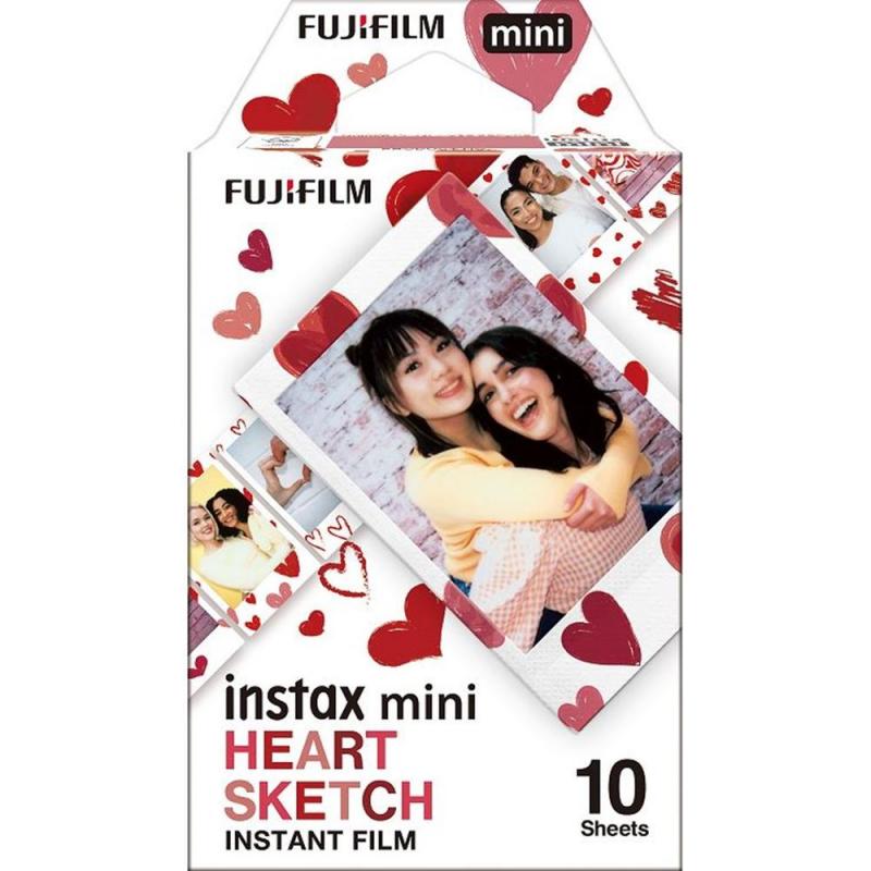 Pelicula fujifilm para instax mini heart sketch