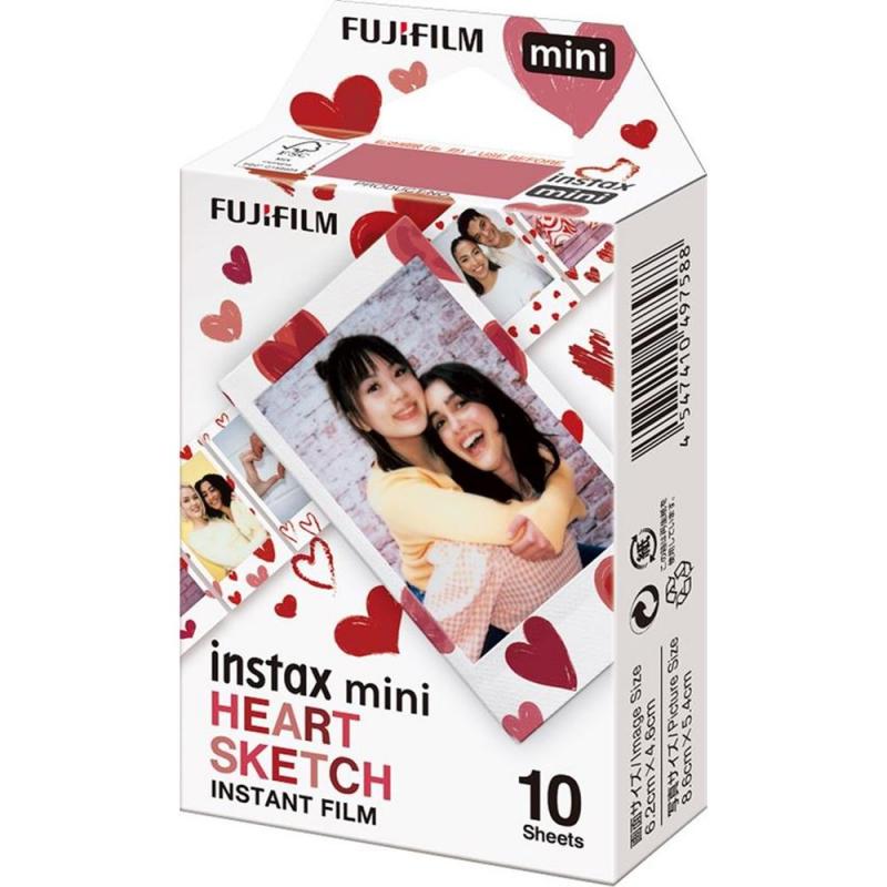 Pelicula fujifilm para instax mini heart sketch