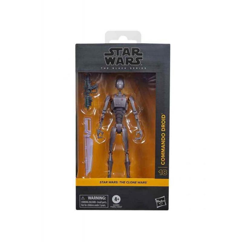 Figura hasbro star wars the clone wars the black series commando droid