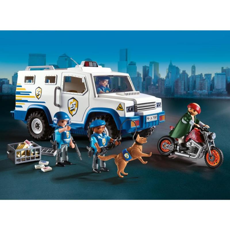 Playmobil transporte dinero policia