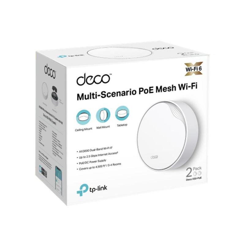 Wifi mesh tp - link deco x50 - poe ax3000 pack 2 unidades