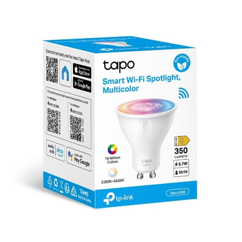 Bombilla inteligente wifi tp - link tapo l630 gu10 multicolor