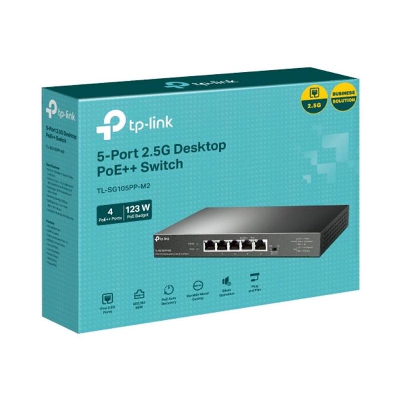 Switch tp - link tl - sg105pp - m2 5 puertos