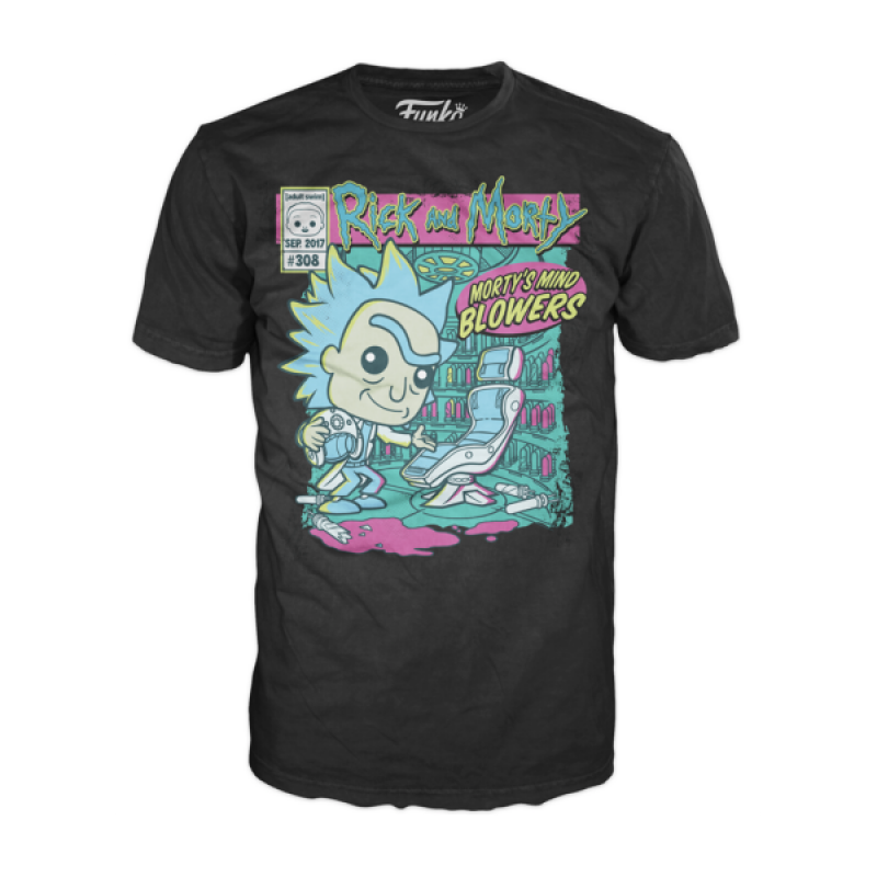 Camiseta funko series tv rick & morty morty mind blowers 64530