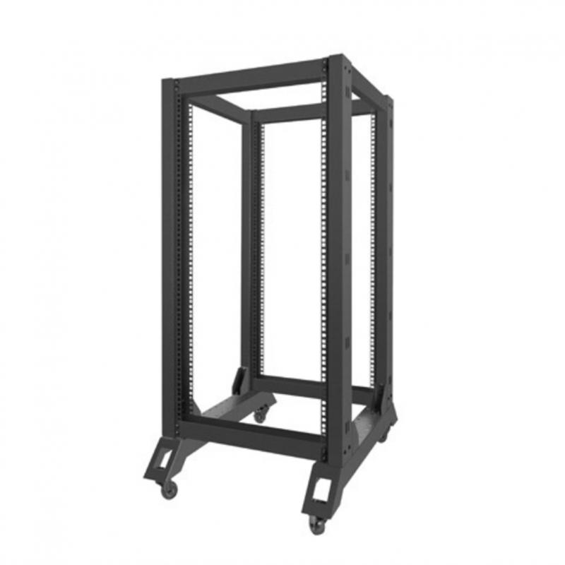 Armario lanberg abierto rack 19pulgadas 22u -  600x800 negro