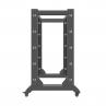 Armario lanberg abierto rack 19pulgadas 22u -  600x800 negro